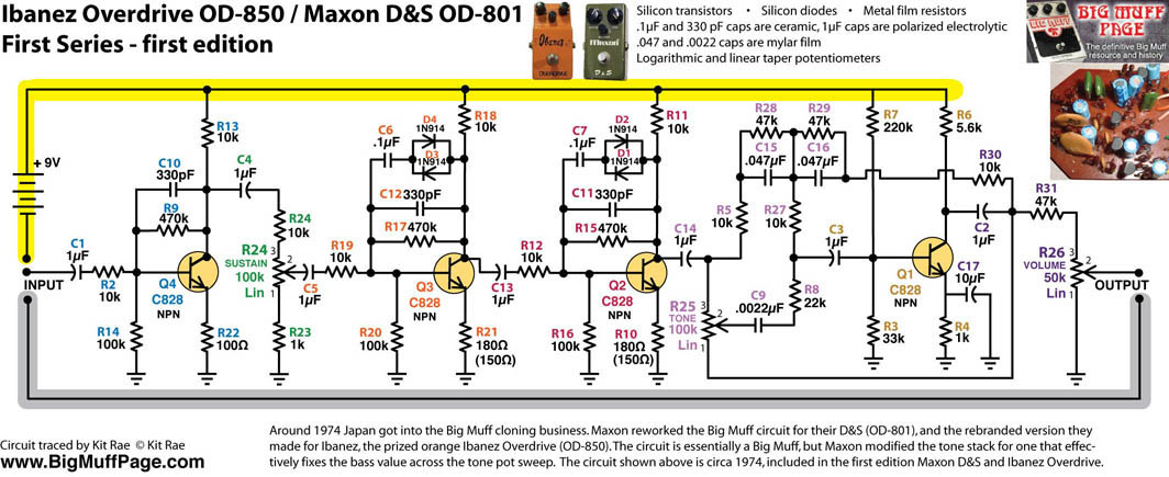 Perf and PCB Effects Layouts: Ibanez OD-850/Maxon DS OD-801